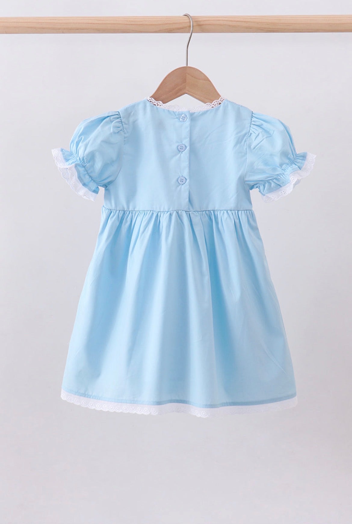 Blue Cross Lace Dress