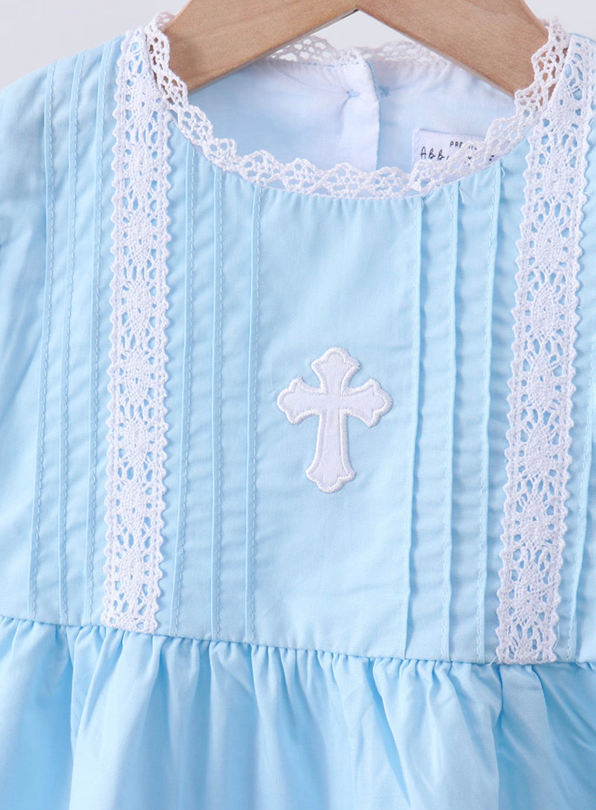Blue Cross Lace Dress